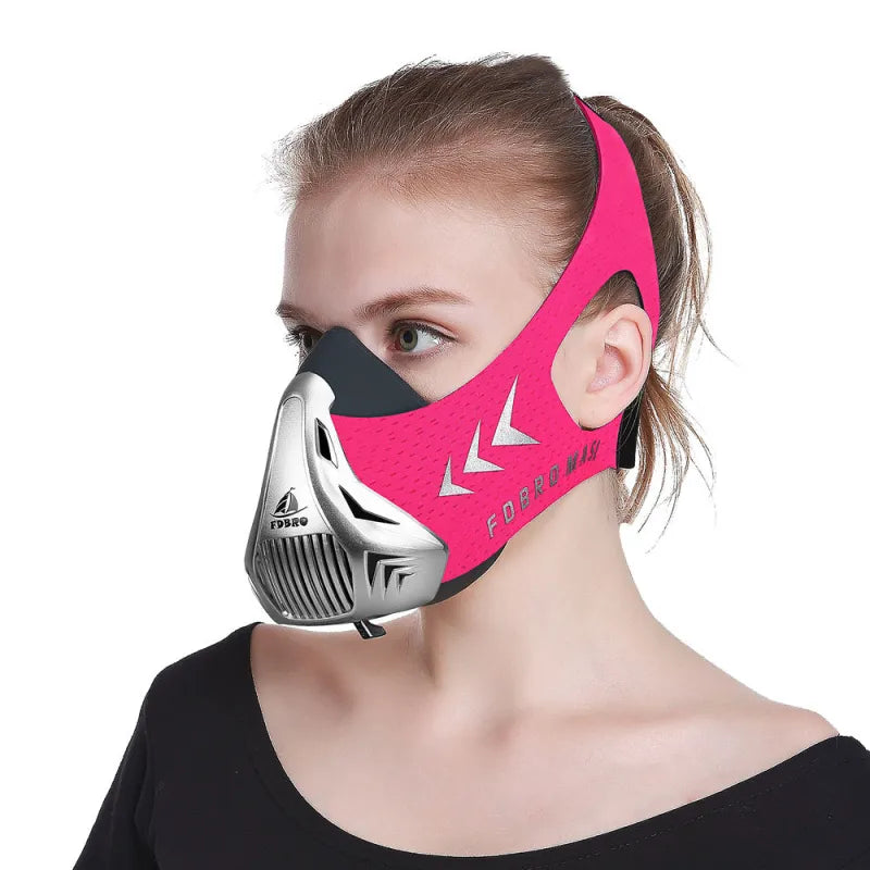 Adjustable 6-Level Training Mask for Endurance & Breathing Resistance.