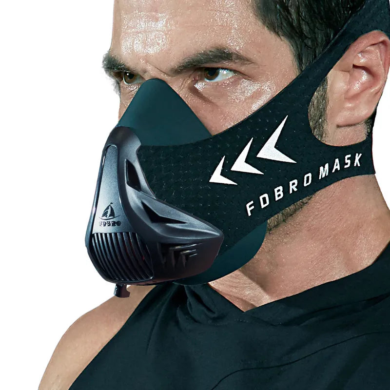 Adjustable 6-Level Training Mask for Endurance & Breathing Resistance.