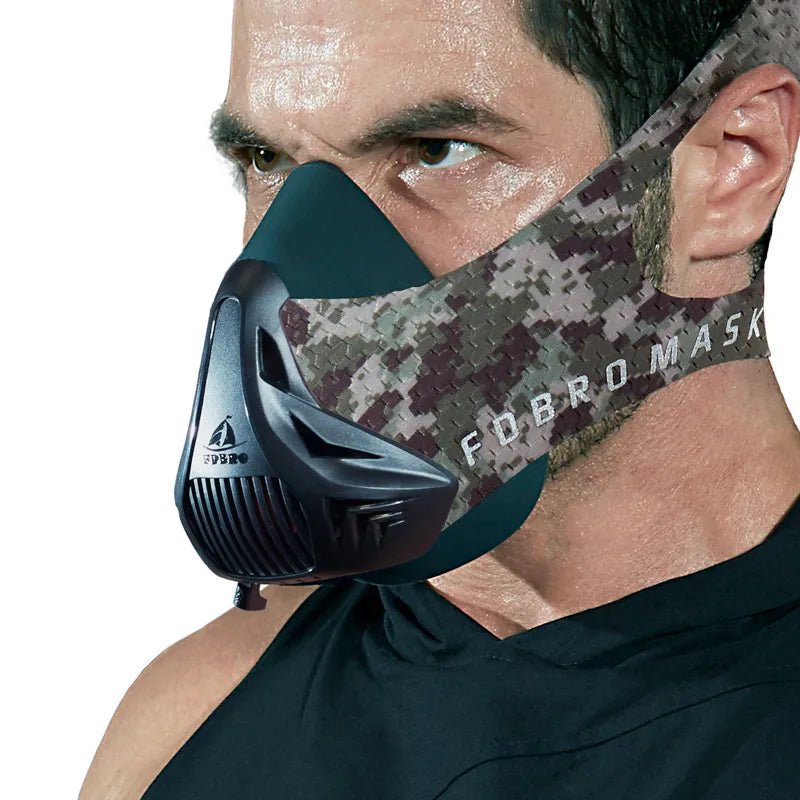 Adjustable 6-Level Training Mask for Endurance & Breathing Resistance.